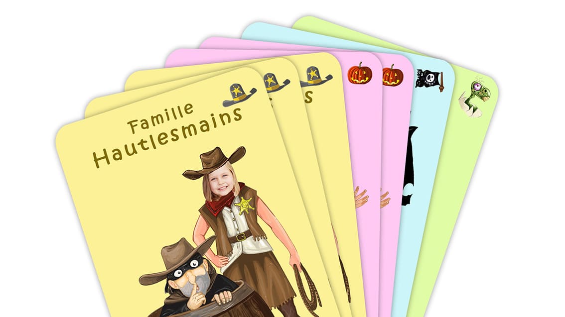 Règle du jeu de 7 familles. Ranger ses cartes